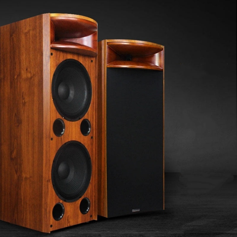 H18 Solid Wood Horn Floor Standing Speakers (Pair)