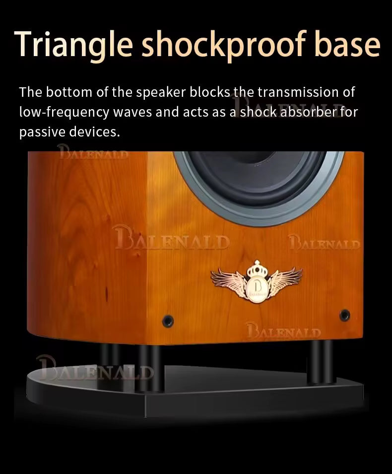 KYYSLB Nautilus HiFi Bookshelf Speaker | 3-Way 8" Bass | 200W Passive