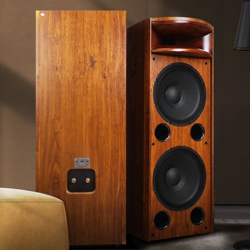 H18 Solid Wood Horn Floor Standing Speakers (Pair)