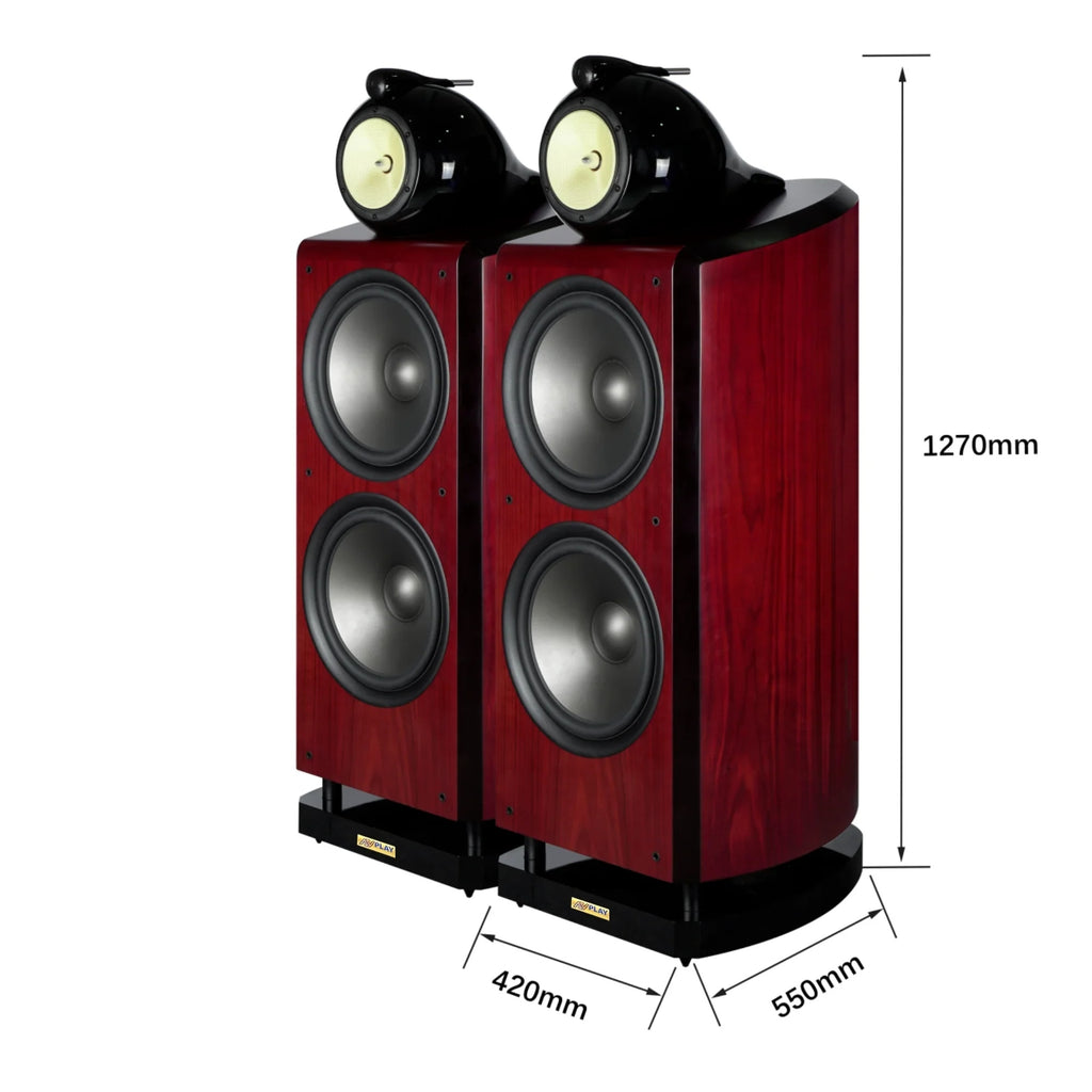 AVplay M212-BF 3-Way Dual 12" Hi-Fi Floor Standing Speakers (Pair)