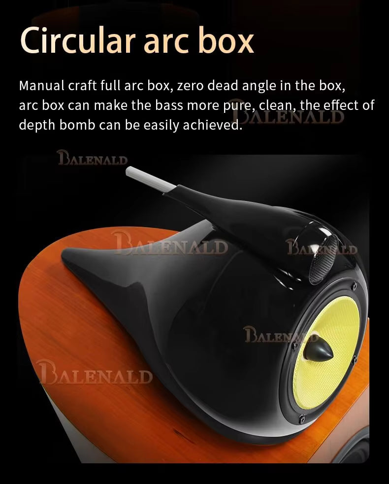 KYYSLB Nautilus HiFi Bookshelf Speaker | 3-Way 8" Bass | 200W Passive